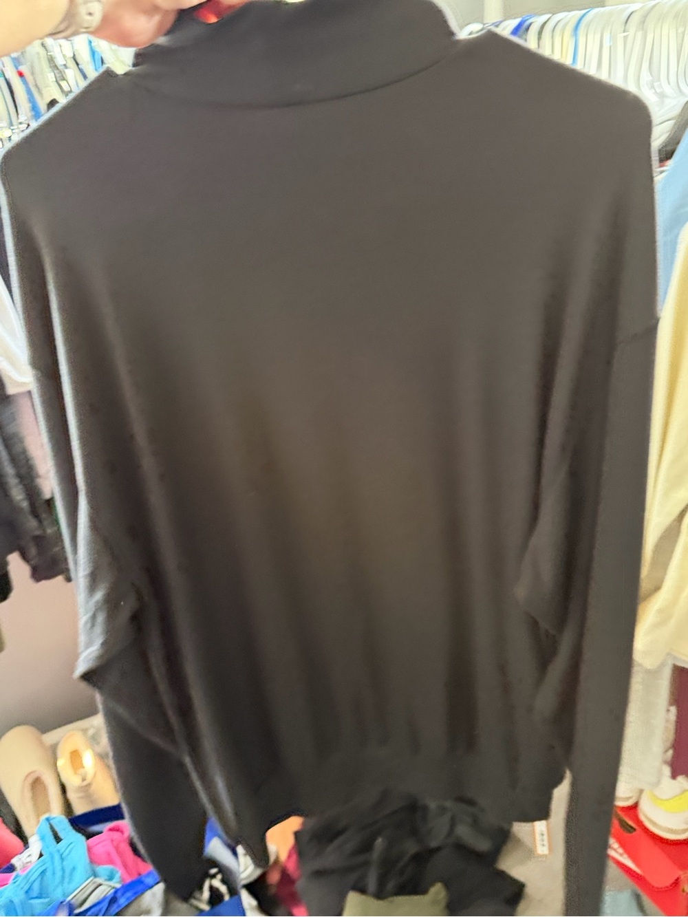 SKIMS Black Men's Turtleneck Sweater